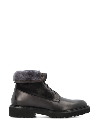Doucal's Round Head Boots In Grey