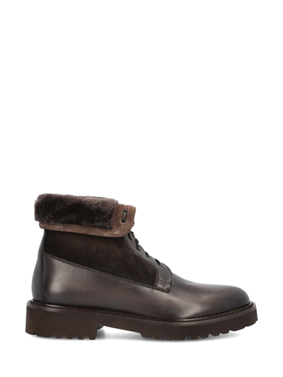Doucal's Round Head Boots In T.moro