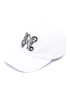 PALM ANGELS PALM ANGELS MONOGRAM-EMBROIDERED COTTON CAP