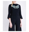 PETER PILOTTO Embroidered Crepe Top