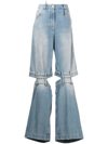 ATTICO THE ATTICO ASHTON WIDE LEG JEANS