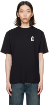 Etudes Studio E Logo Embroidered Regular T-shirt In Black