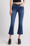 Frame Le One Crop Mini Bootcut Organic Cotton Blend Jeans In Thunderstorm