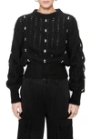 Rebecca Minkoff Cecilia Alpaca Blend Sweater In True Black