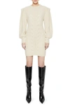 REBECCA MINKOFF DAISY LONG SLEEVE SWEATER MINIDRESS