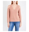 WHISTLES Cold Shoulder Cotton-Blend Sweater