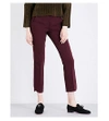 SPORTMAX Split-Hem Straight Mid-Rise Crepe Pants