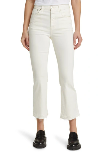 Closed Hi-sun Flare Crop Jeans In Ivory