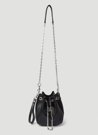 Vivienne Westwood Chrissy Small Bucket Shoulder Bag In Black
