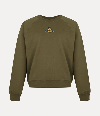 Vivienne Westwood Raglan Sweatshirt In Olive