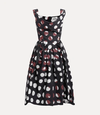 Vivienne Westwood Sunday Orbs And Dots Dress In Black