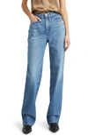 Frame Le Jane High Waist Straight Leg Jeans In Mariner