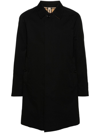 Burberry Camden Water Resistant Cotton Gabardine Car Coat In Black
