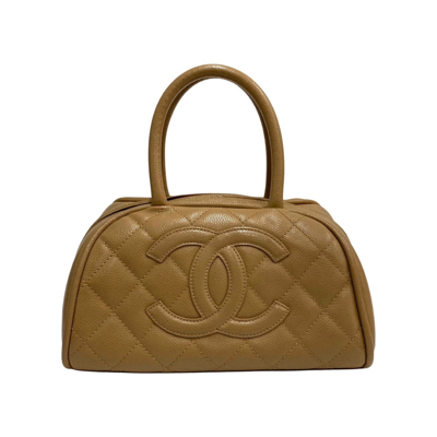Pre-owned Chanel Beige Leather Travel Bag ()