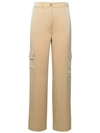 Michael Michael Kors Cargo Pants In Gold Triacetate Blend In Neutrals