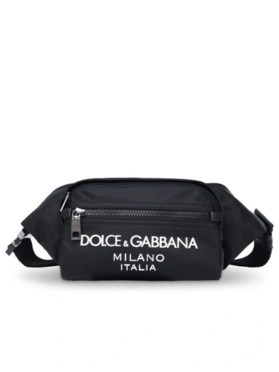 Dolce & Gabbana Black Nylon Belt Bag