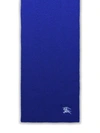 Burberry Mu Ribbed Scarf In Blue