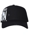 DSQUARED2 BLACK COTTON HAT