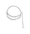 Elisabetta Franchi Silver Chain Belt In Silver