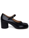 Maison Margiela Tabi Leather Pumps In Black
