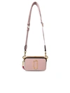 MARC JACOBS (THE) SNAPSHOTBAG IN PINK SAFFIANO LEATHER