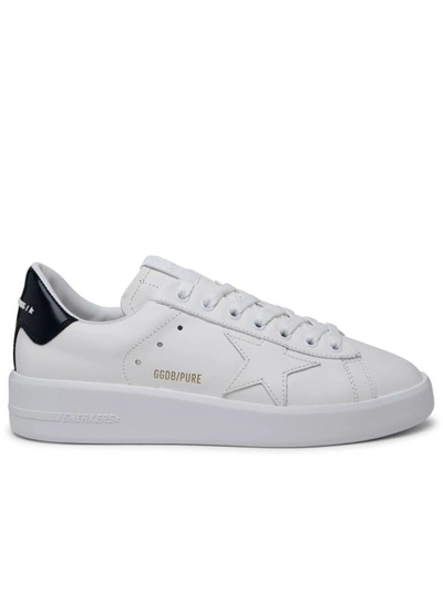 GOLDEN GOOSE PURESTAR' WHITE CALF LEATHER SNEAKERS