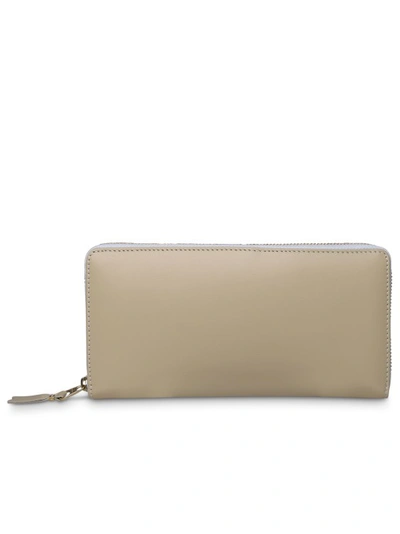 Comme Des Garçons Ivory Leather Wallet In Pink