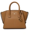 MICHAEL MICHAEL KORS SMALLAVRILBAG IN PALE PEANUT LEATHER