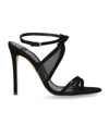 Elisabetta Franchi Black Heeled Sandal With Bow In Black
