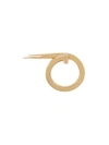 KASUN LONDON KASUN LONDON WRAP NAIL RING - METALLIC,WRAPNAILRINGGOLD12184604