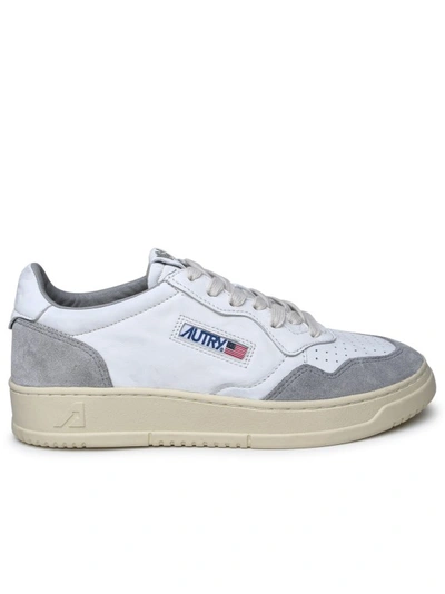 Autry Two-tone Leather Trainers In White
