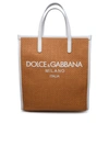 DOLCE & GABBANA TWO-TONE LEATHER BLEND BAG