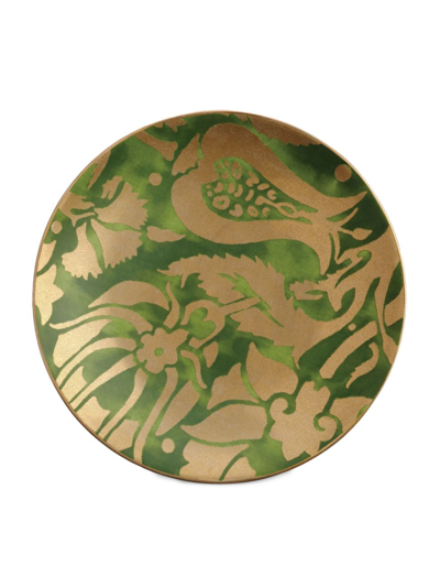 L'objet 4-piece Fortuny Melagrana Dessert Plates In Green