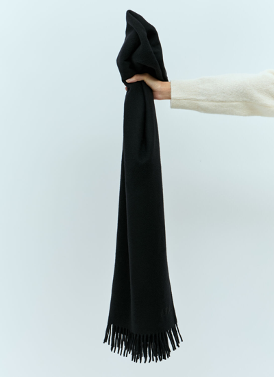Apc Embroidered Ambroise Scarf In Black