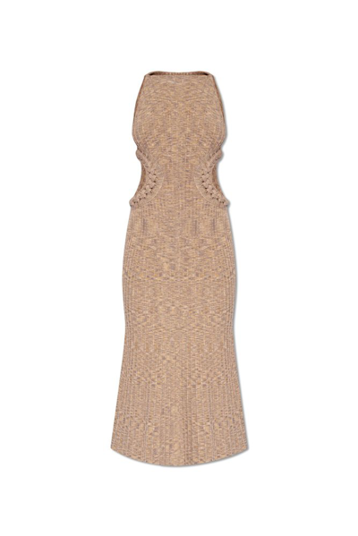 Cult Gaia Andreas Knit Dress In Beige