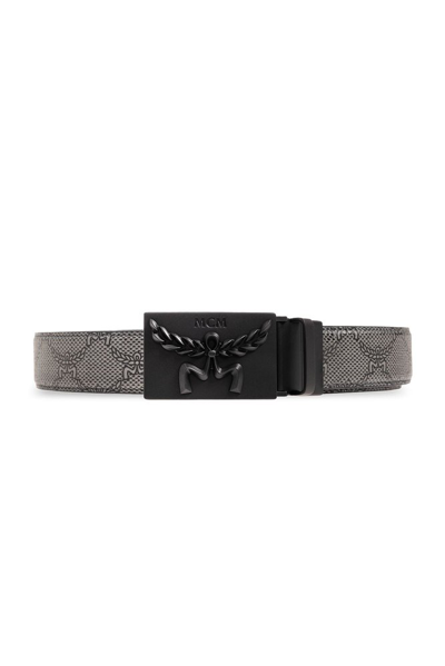 Mcm Himmel Reversible Belt In Grey