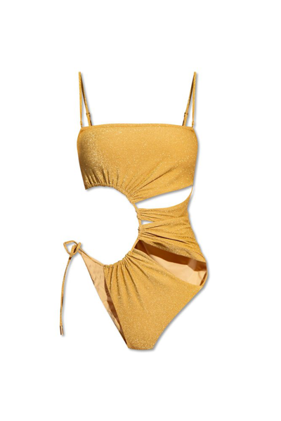 Cult Gaia Allegra One Piece Swimsuit In Gold