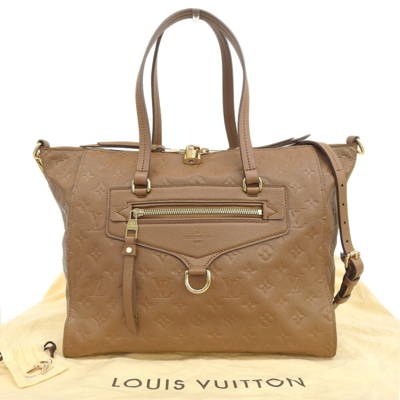 Pre-owned Louis Vuitton Lumineuse Brown Leather Tote Bag ()