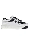 Valentino Leather Sneakers With Iconic Studs