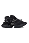 Balmain Neoprene And Leather Low-top Unicorn Sneakers In Black