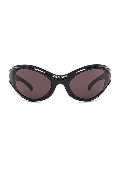 Balenciaga Dynamo Sunglasses In Shiny Black