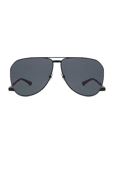 Saint Laurent Aviator Sunglasses In Black