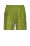 HARAGO EMBROIDERED SHORTS