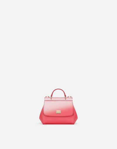 Dolce & Gabbana Mini Sicily Handbag In Red