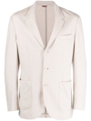 BRUNELLO CUCINELLI BRUNELLO CUCINELLI SINGLE-BREASTED BLAZER WITH PEAK LAPELS