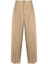 Maison Margiela X Pendleton Yoke-checked Trousers In Nude & Neutrals