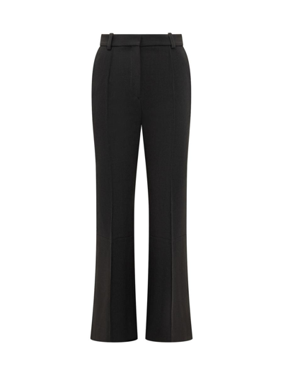 Victoria Beckham Cropped Kick-flare Trousers In Black