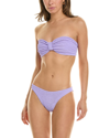 Hunza G Jean Ruched Bikini In Purple