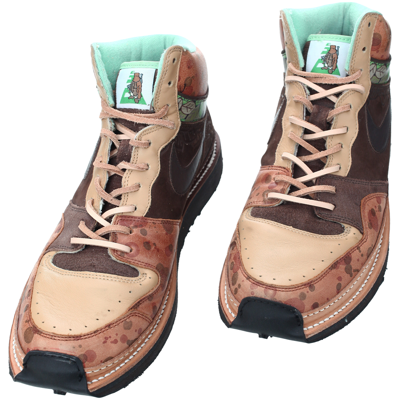 Children Of The Discordance X Recouture High-top Sneakers In Brown