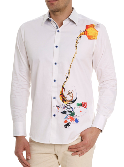 Robert Graham All-in Long Sleeve Button Down Shirt In White